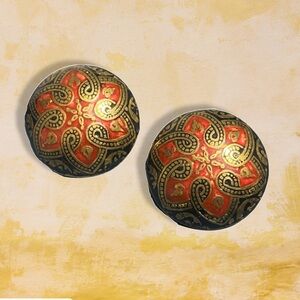 Vintage Clip-on Metal Earrings​